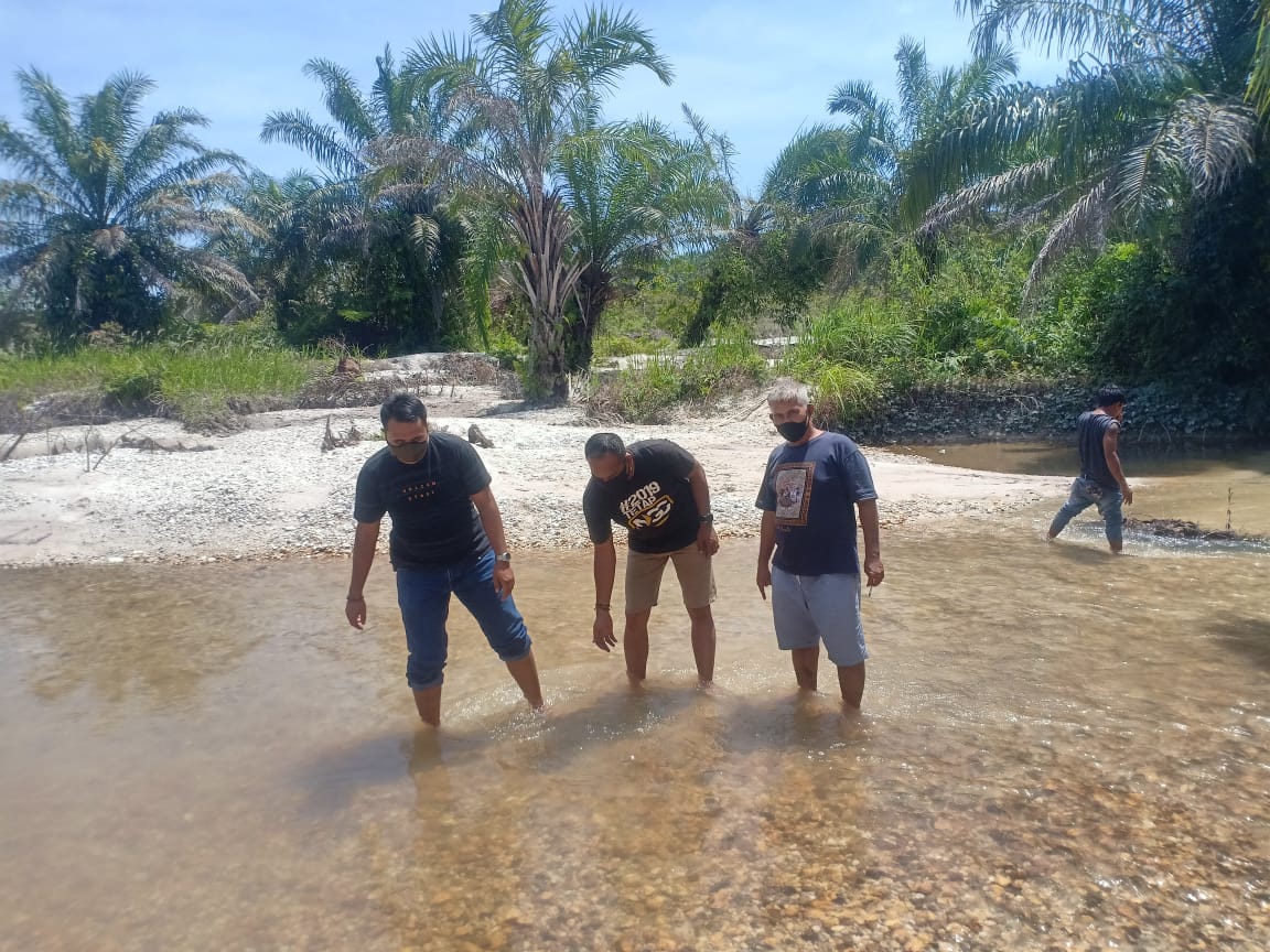 Kapolsek Kuanteng & Sejumlah Kades Kembali Laksanakan Pemantauan Dilokasi Rawan PETI