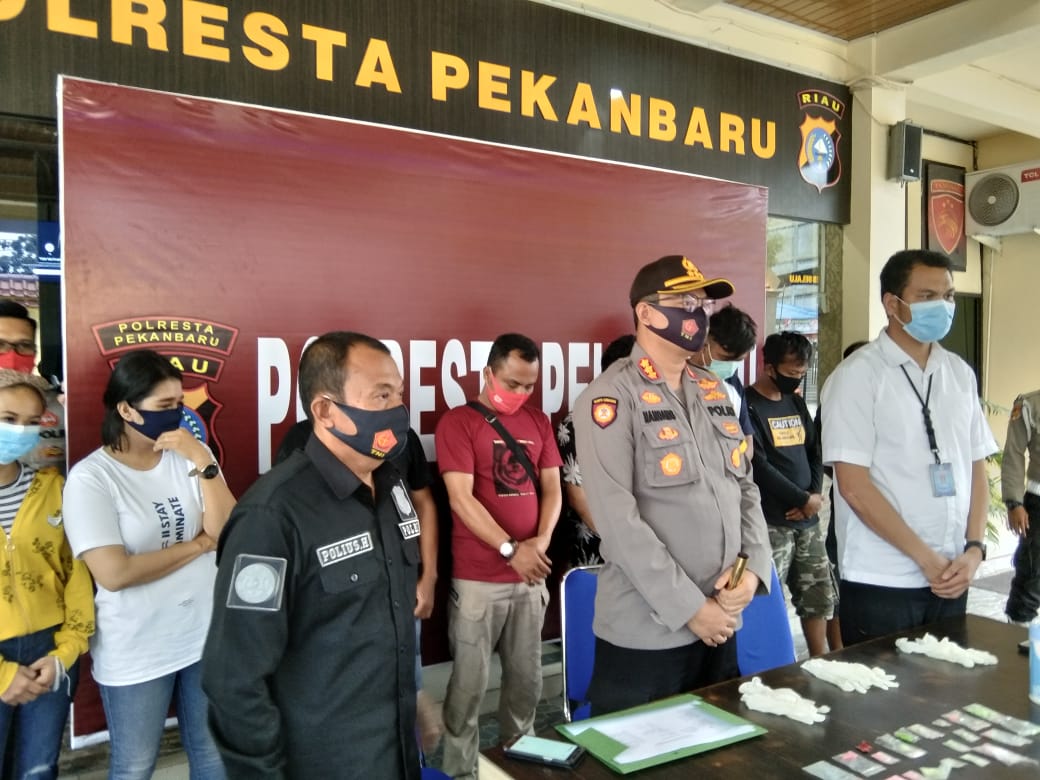 Operasi Kontijensi Aman Nusa II, 76 Orang Pengunjung Hiburan Malam  Diamankan Polresta Pekanbaru