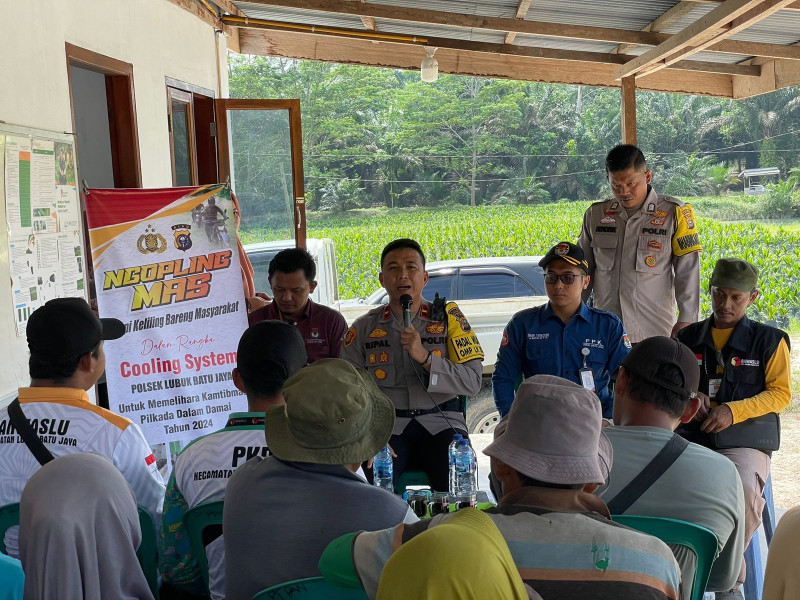 Kapolsek LBJ Gandeng Peyelenggra Kecamatan, Sosialisasi Pilkada Damai Ke Perusahaan