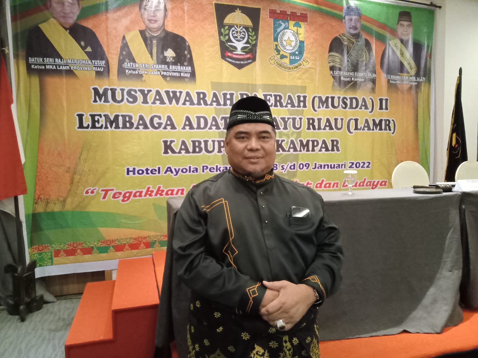 Buya Alwi Terpilih Secara Aklamasi Sebagai Ketua DPH LAMR Kabupaten Kampar