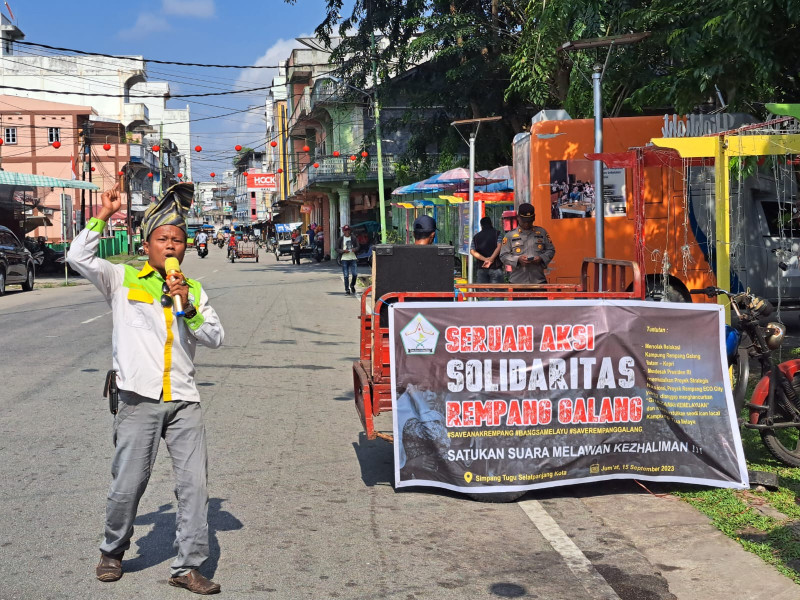 Atas Nama Kemanusiaan, LMCM Riau Adakan Aksi Solidaritas Peduli Rempang-Galang, Batam