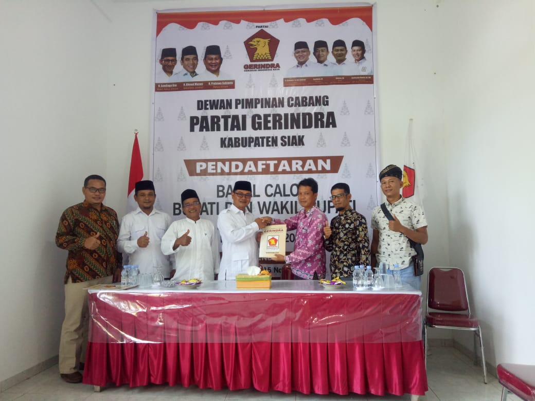 Penjaringan Gerindra Siak, Alfedri Cabup, Sutarno dan Mester Hamzah Cawabup