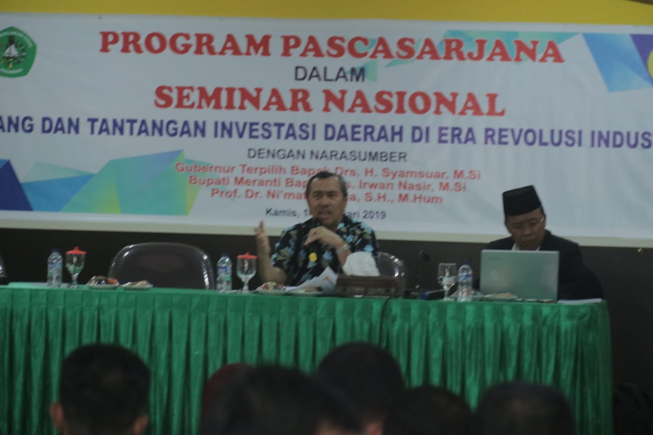 Menyongsong Revolusi Industri 4.0, Syamsuar ingin Milenial Riau Garap Ekonomi Syariah