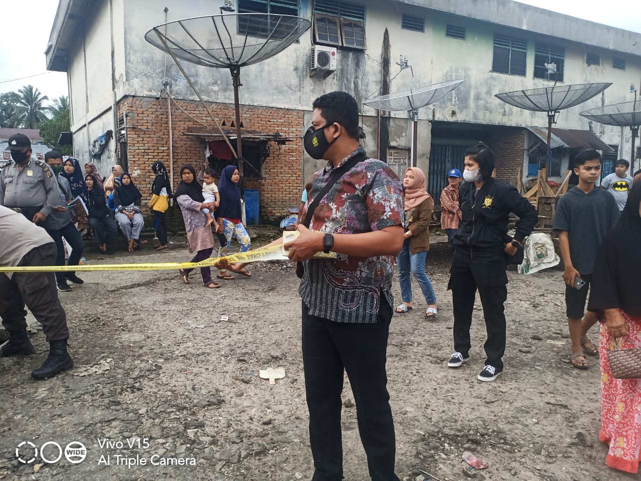 Kebakaran Kawasan Pasar Kuok, Belasan Kios Hangus Namun Tak Ada Korban Jiwa