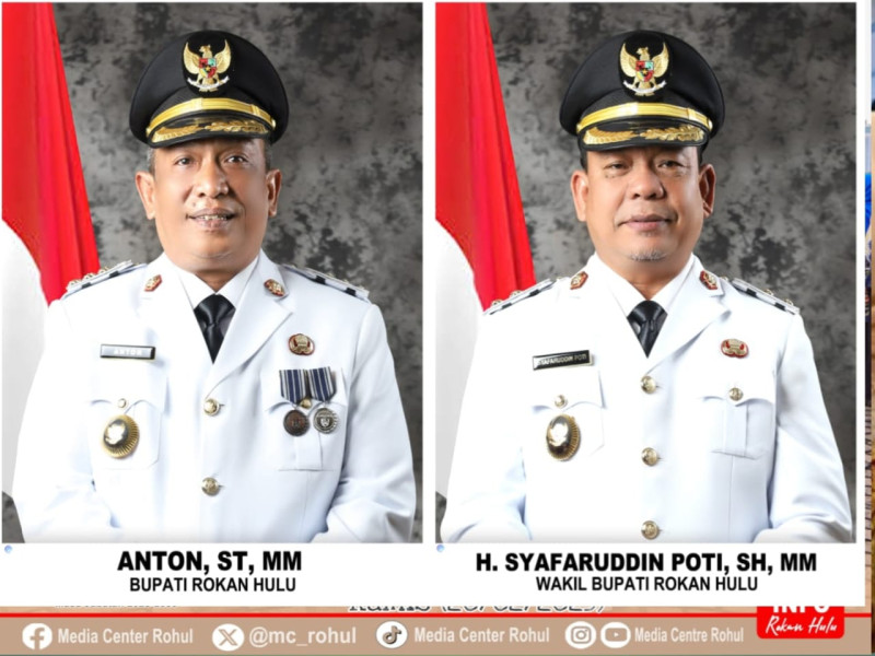 Bupati Dan Wakil Bupati Rokan Hulu 2025 - 2030 Resmi Di Lantik Presiden RI