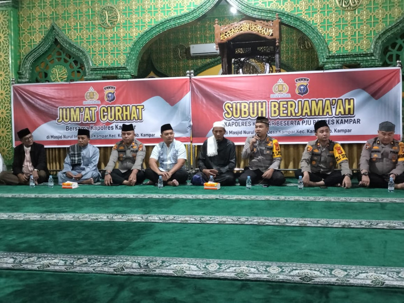 Polres Kampar Ingin Masjid Jadi Tempat Sumber Informasi Bagi Masyarakat Kampar