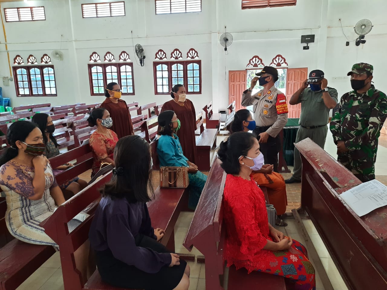 Tiga Pilar Kecamatan Minas Rutin Mensosialisasikan Penerapan Prokes Covid-19 Di Tempat-tempat Ibadah