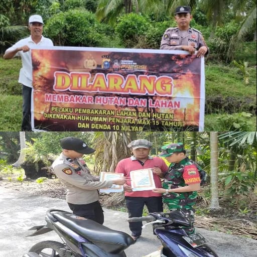 Sinergi Patroli Karhutla Polsek Kuala Kampar & Koramil 015 KK