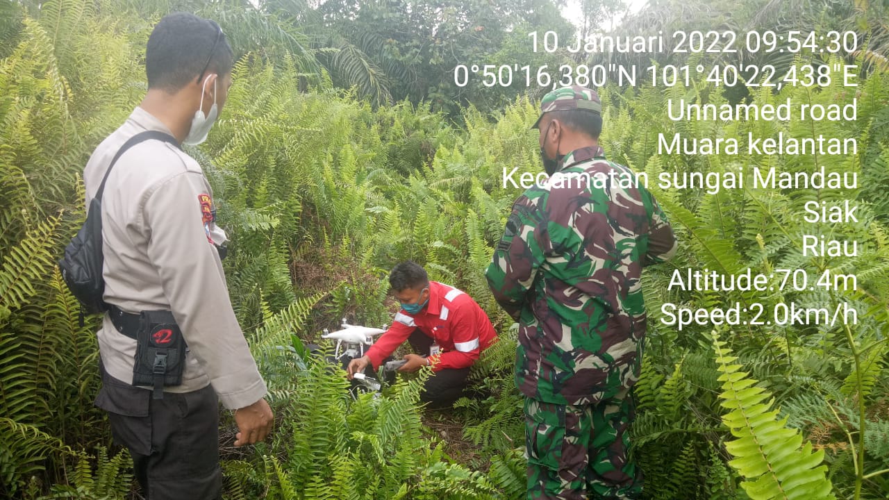 Babinsa Koramil 03/Minas Sertu Susiawan Bersama MPA & Securty di Muara Kelantan