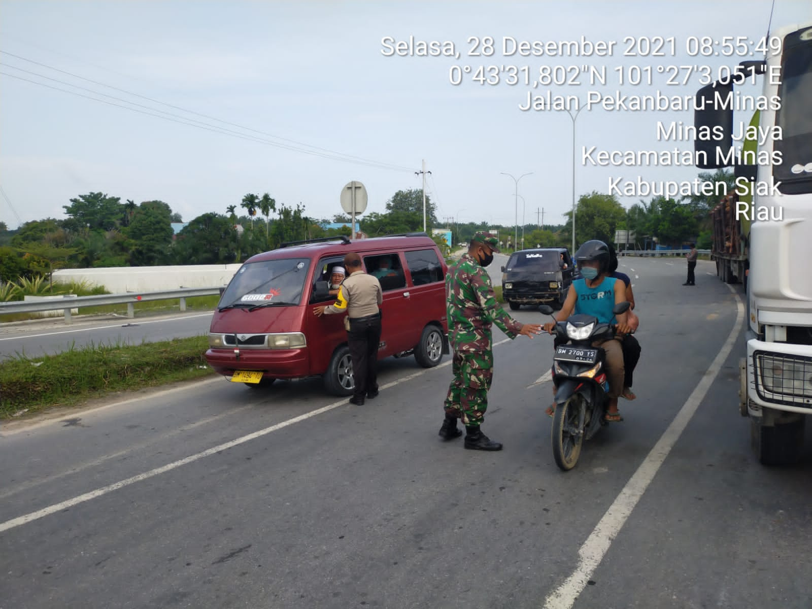 Serka Gopardin & Serda Parjuni Hari Ini Ikut Dalam Pengamanan Ops Lilin Lancang Kuning di Minas