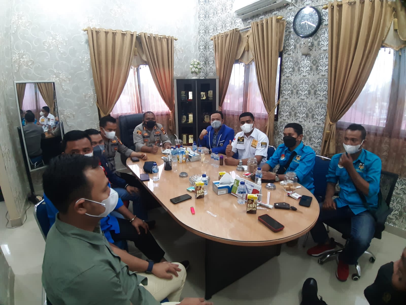 Ketua KNPI Riau & KNPI Kampar Silaturahmi Dengan Kapolres Kampar Jelang Hari Sumpah Pemuda