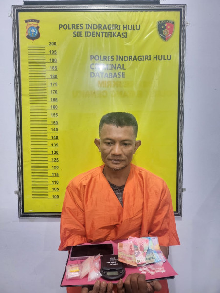 Polsek Batang Cenaku Berhasil Ringkus Pemilik 14 Paket Sabu Di Desa Kuala Kilan