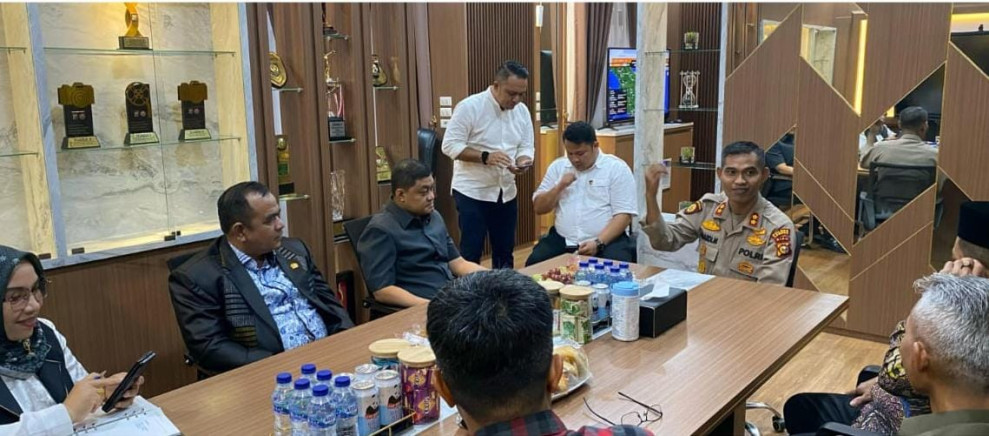 Polres Kampar Jalin Sinergi dengan Komisi I DPRD Kampar,  Bentuk Tim Terpadu Atasi Konflik Agraria dan Pertambangan Ilegal