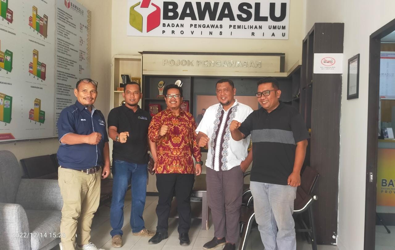 Bawaslu Riau Sambut Baik Kunjungan JMSI Riau dan Program Pokja Kepemiluan