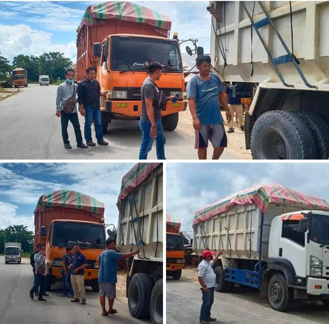 Dinas Terkait Terkesan Tutup Mata, Tronton Over Kapasitas Melenggang Melewati Jembatan Teluk Masjid