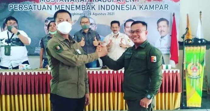 Kembali Jabat Ketua Perbakin Kampar, Indra Pomi Pasang Target Raih Banyak Medali di Porprov Kuansing