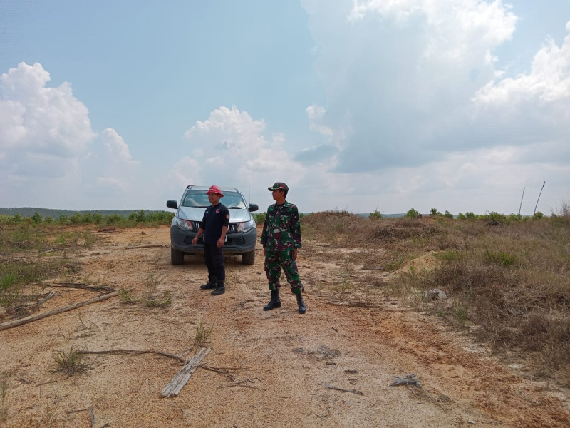 Babinsa Koramil 03/Minas Lakukan Patroli Karhutla di Kampung Lubuk Jering, Sei Mandau Babinsa Koramil 03/Minas Lakukan Patroli Karhutla di Kampung Lubuk Jering, Sei Mandau