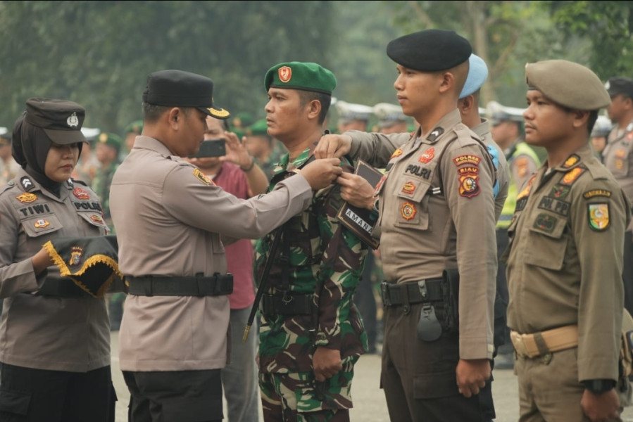 Laksanakan Apel Gelar Pasukan Mantap Brata Polres Kuansing Siap Amankan Pemilu 2024