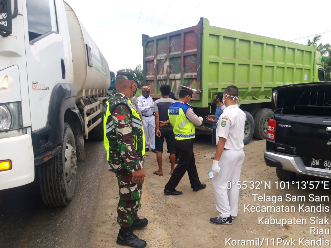 Didukung Tim Rekanan, Koptu Satria Marni Tegaskan Penerapan Prokes C-19 Dari Posko Libo Baru