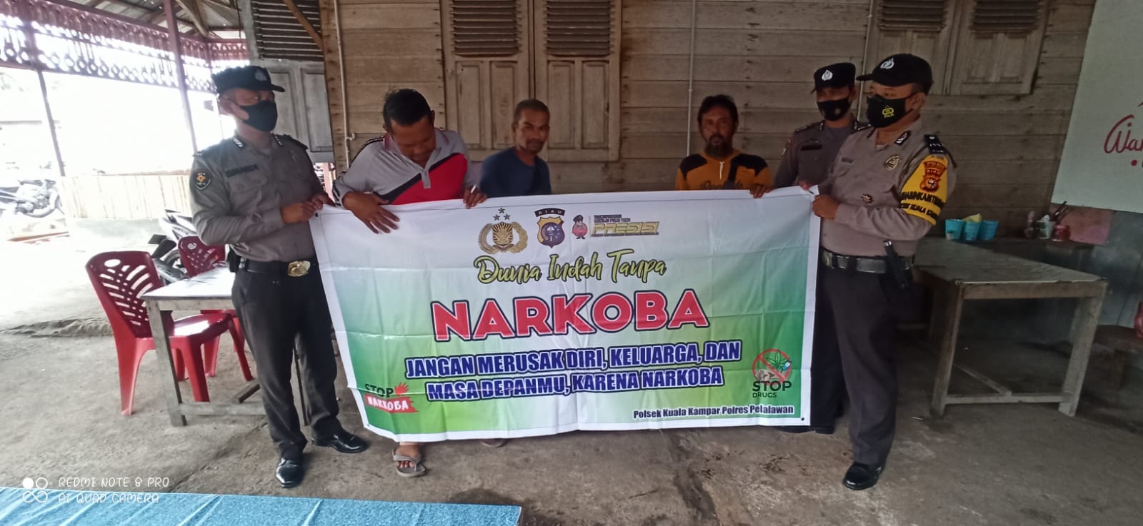 Polsek Kuala Kampar Sosialisasi Bahaya Narkoba Di Kelurahan Kuala Kampar
