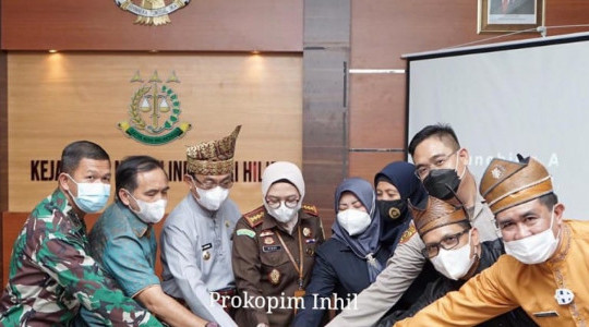 Bupati Inhil Hadri Acara Louncing Aplikasi Digital Arsip By Rini (DABRI)