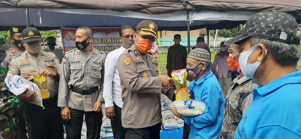 Kabag Sumda Wakili Kapolres Kampar Lounching Gerakan Jaga Kampung di Desa Laboy Jaya