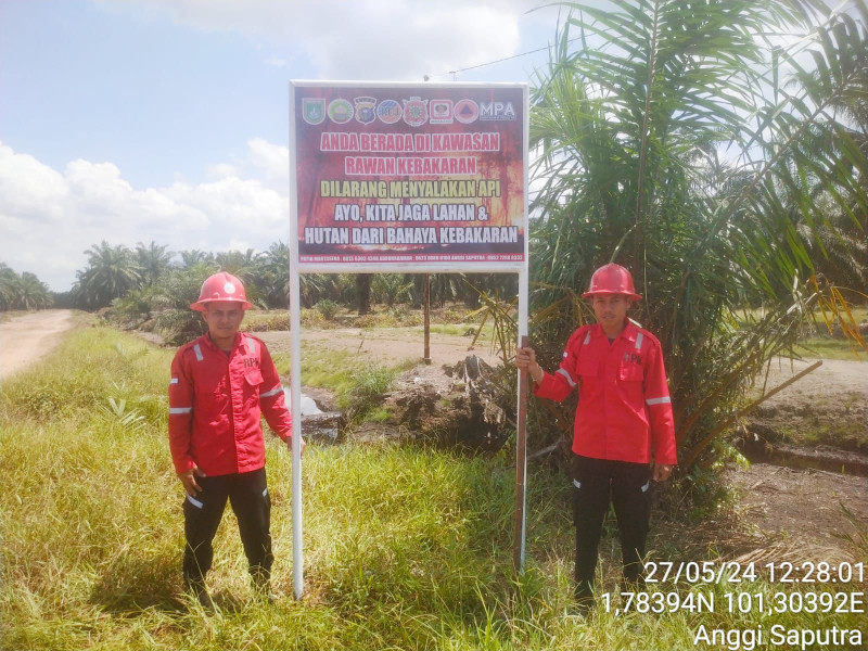 CEGAH KEBAKARAN HUTAN & LAHAN, RPK PT RUJ PASANG PLANG PENYADARANTAHUAN