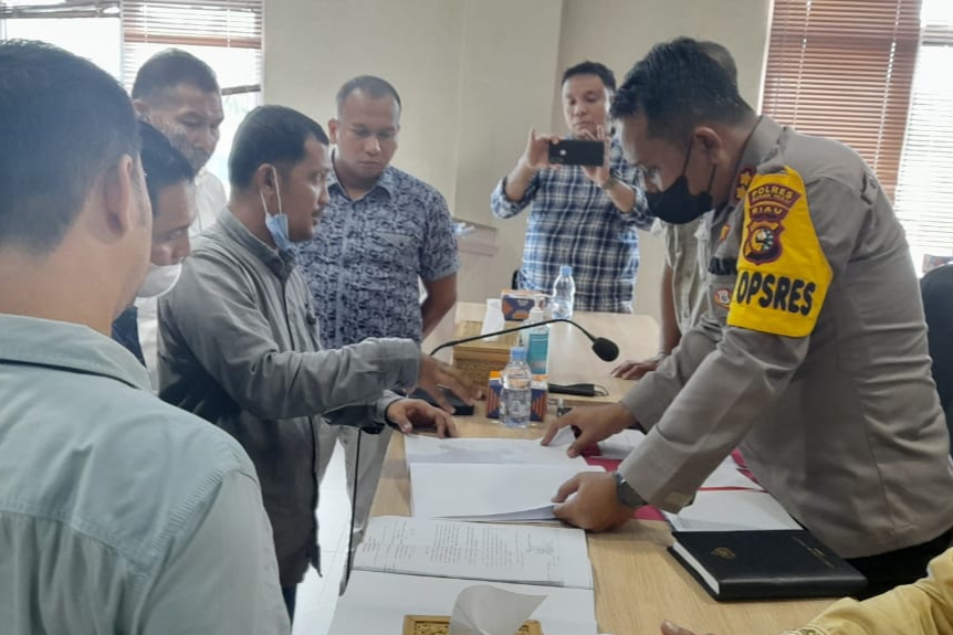 PT. Ekadura Dengan Ahli Waris H.T. Siddiq Berhasil Mediasi Yang Difasilitasi Oleh Polres 