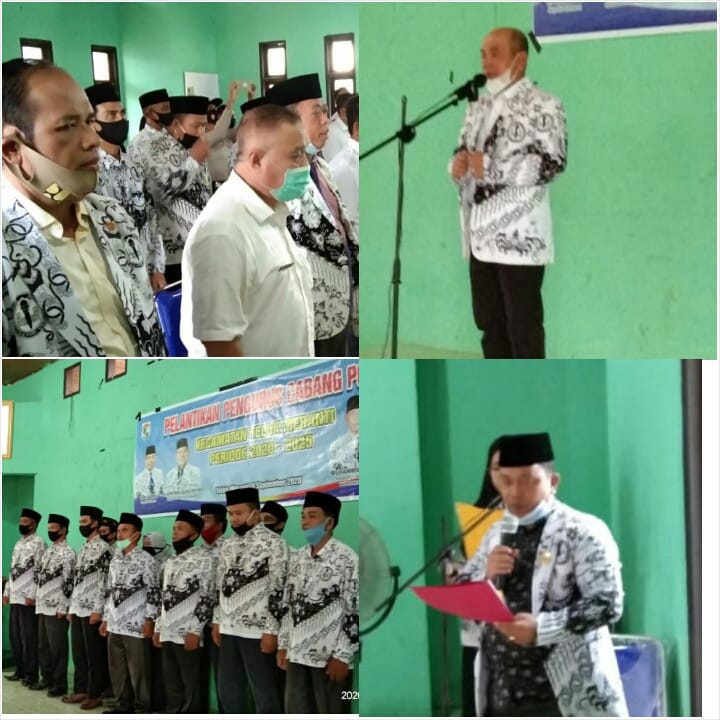 Bupati Pelalawan HM Harris Hadiri Pelantikan Pengurus PGRI KecamatanTeluk Meranti