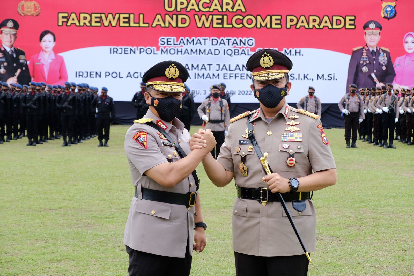 Farawell And Wellcome Parade Digelar, Polda Riau Miliki Pimpinan Baru