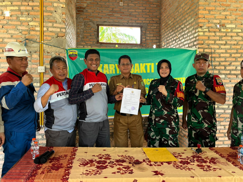 PHR Hibahkan 4 Unit MCK di Rohil, Tingkatkan Akses Air Bersih dan Sanitasi