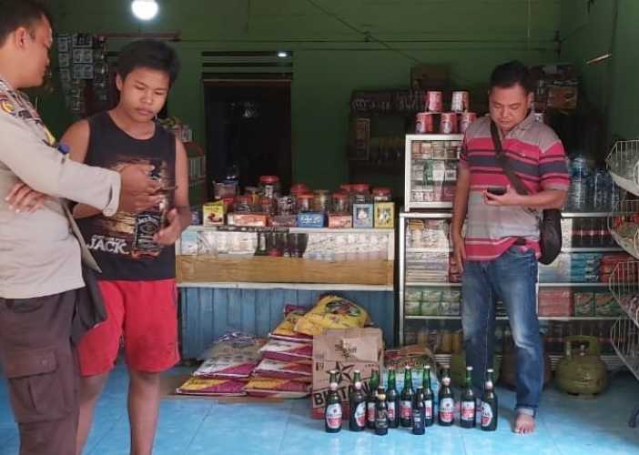 Operasi Bina Kusuma, Polsek Batang Cenaku Amankan Minuman Keras