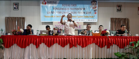 Jelang Pemilu 2019, Bawaslu Siak Gelar Rapat Koordinasi Dengan Mitra Kerja.