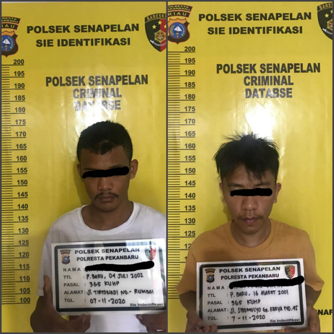 Dua Tersangka Jambret Diamankan Polisi Dari Tempat Persembunyiannya