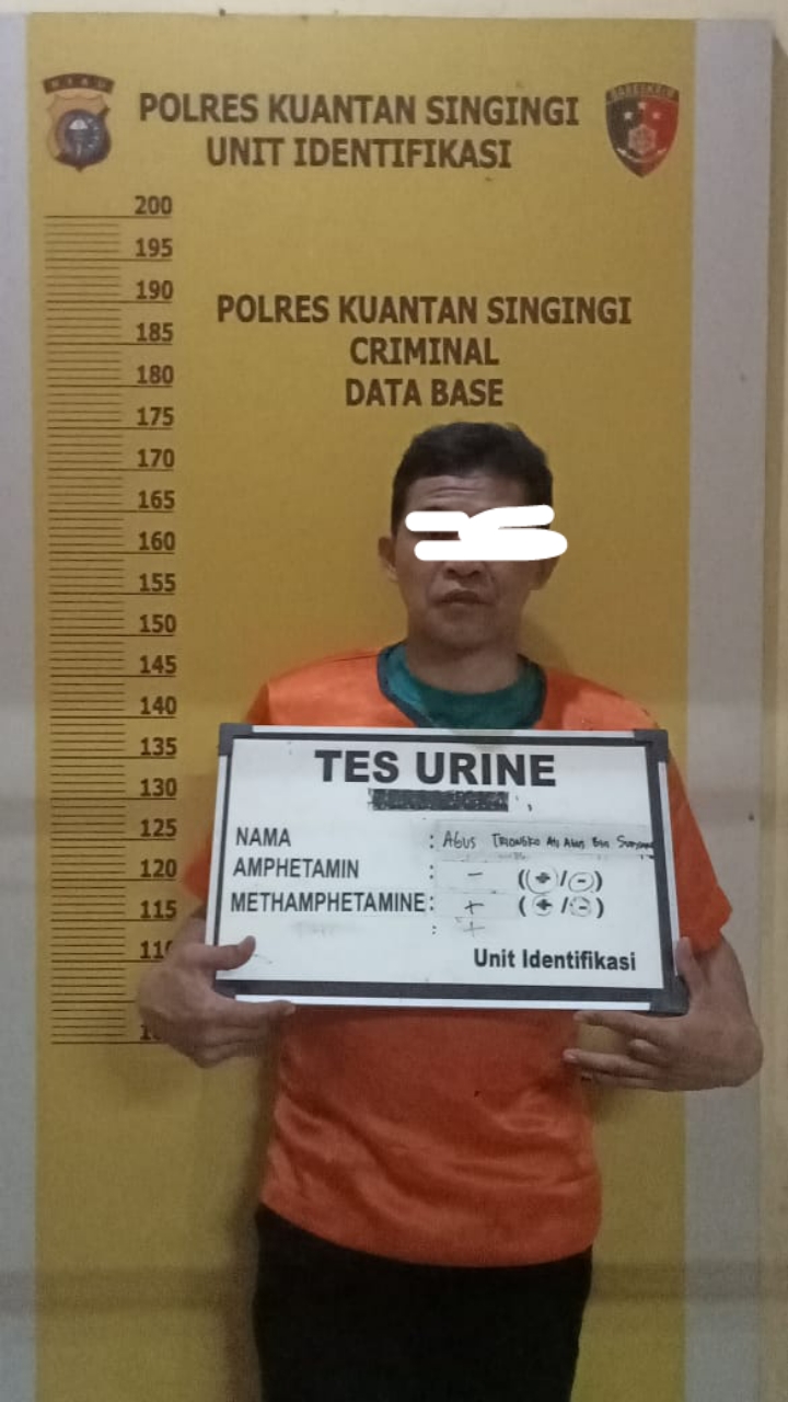 Satreskoba Polres Kuansing Ungkap Kasus TP Narkotika Jenis Shabu Dengan Berat Kotor 4,62 Gram