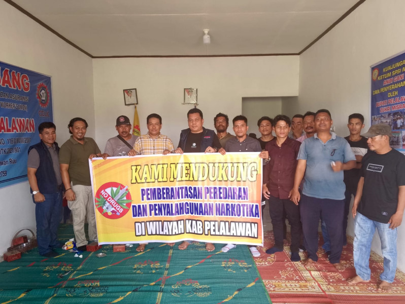 SPSI NIBA AGN Pelalawan Ikuti Sosialisasi Bahaya Narkoba dan Dukungan Pilkada 2024