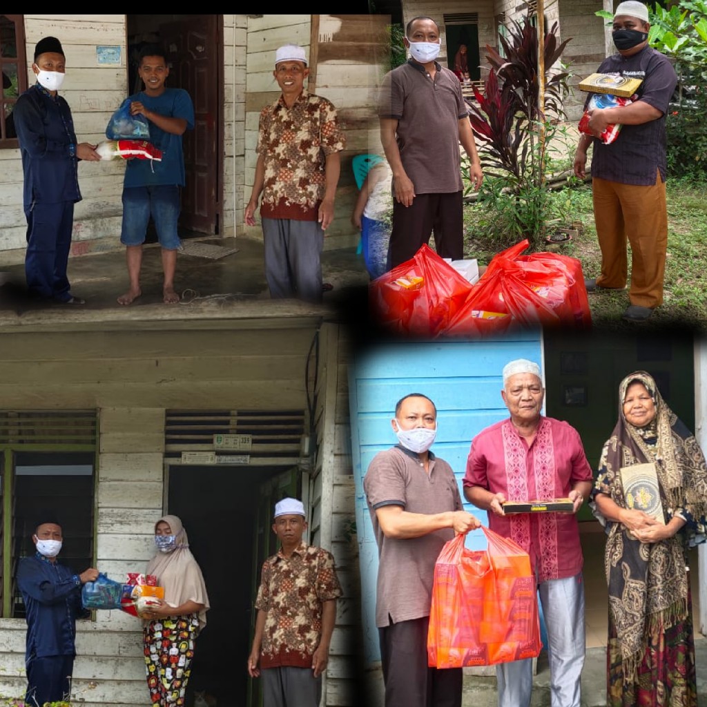 Selain Beri Edukasi Corona, Dewan Suryono Juga Berbagi Sembako & Kain Sarung Lebaran