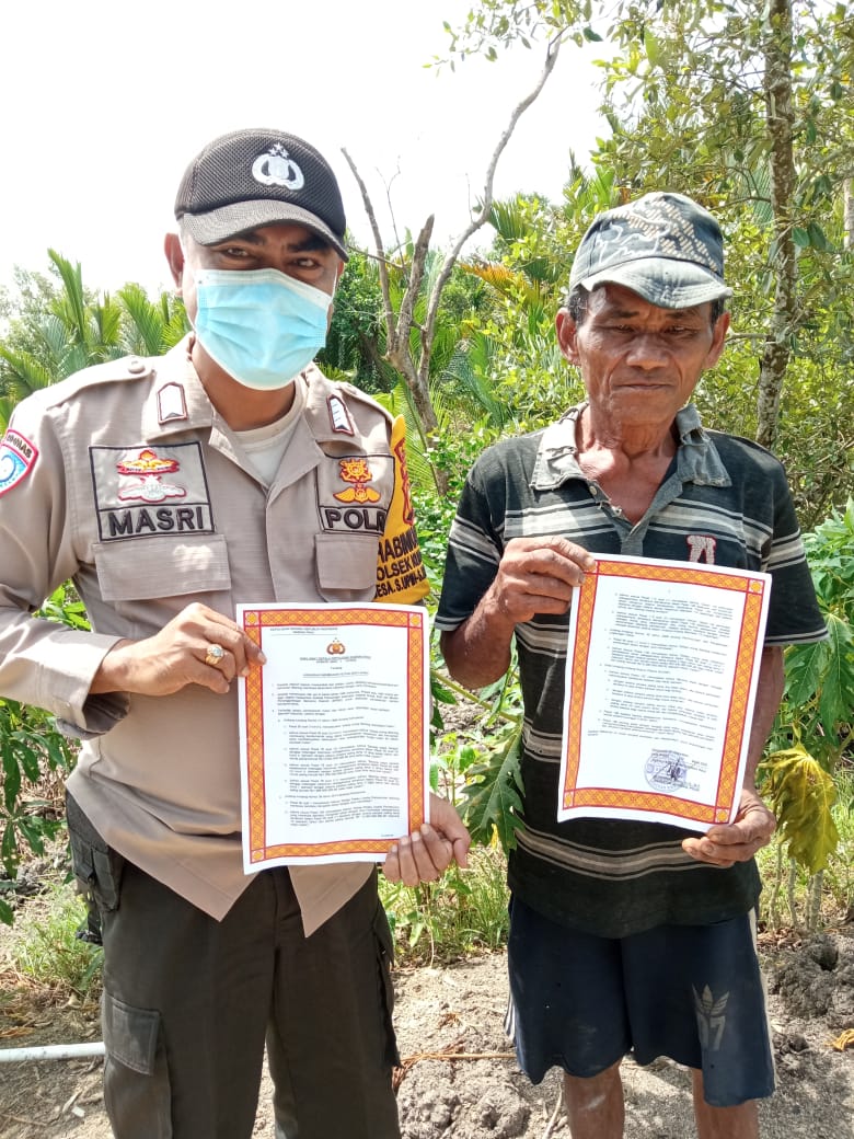 Polsek Kuala Kampar  Bagikan Maklumat Kapolda Riau