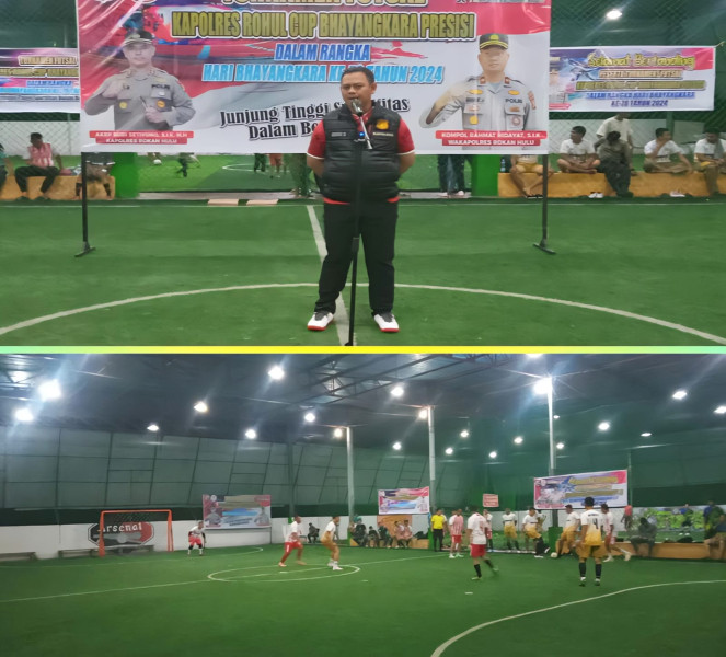 Polres Rohul Gelar Open Turnamen Futsal HUT ke-78: Perebutan Trofi Kapolres