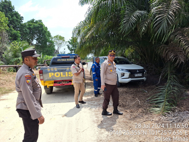 Walaupun Dihari Libur, Polsek Minas Tetap Melaksanakan Patroli Untuk Antisipasi Karhutla