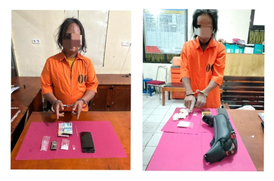 Duo Gondrong Pengedar Sabu Diciduk Polsek Tapung, Barang Bukti 28,76 Gram Sabu Disita