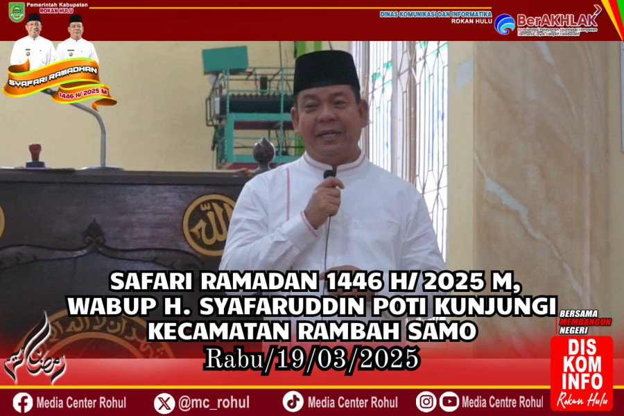 Safari Ramadan Pemkab Rohul: Wabup Syafaruddin Poti Sampaikan Empat Program Prioritas 2025