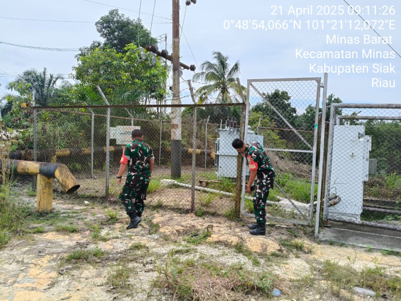 Situasi Pengamanan Objek Vital SKK Migas PT. PHR di Wilayah Korem 031/WB Terpantau Aman
