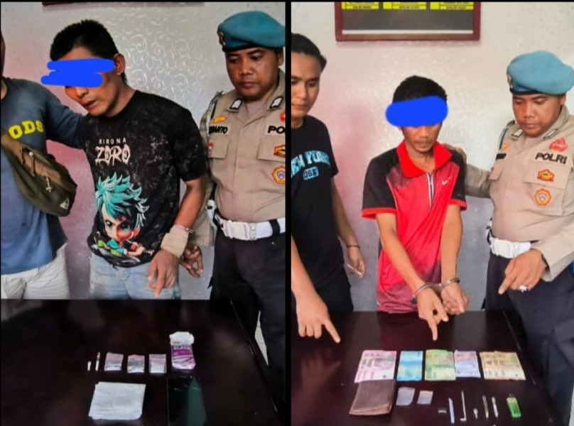 Polsek Koto Gasib Ringkus Dua Pengedar Sabu, Masyarakat Resah Jadi Kunci Pengungkapan