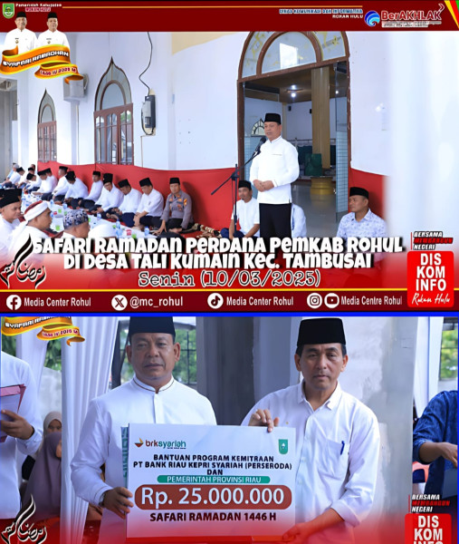 Pemkab Rohul Gelar Safari Ramadan Perdana Di Masjid Al-Ihsan Tambusai