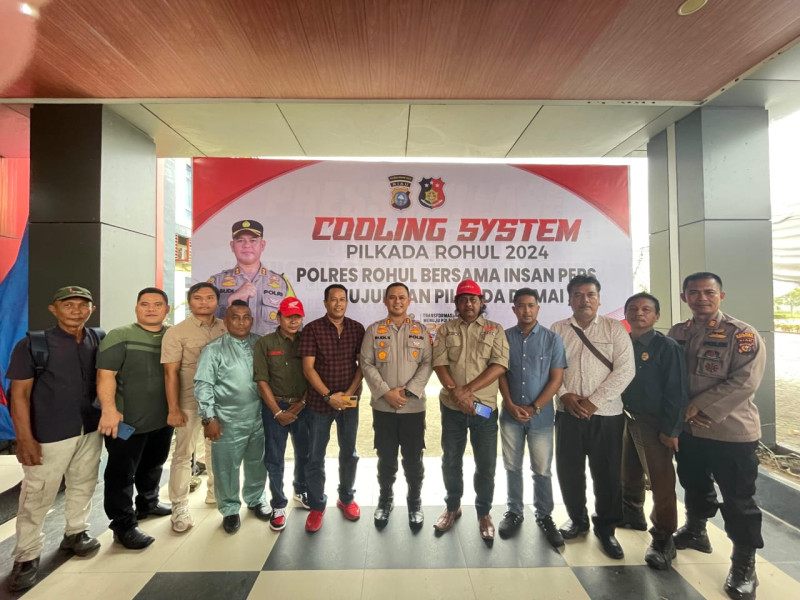 Wujudkan Pilkada Damai 2024, Kapolres Rohul Gandeng Insan Pers