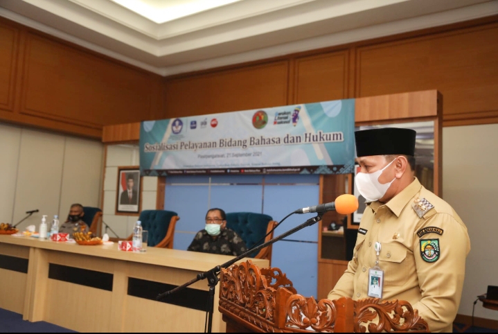 Sosialisasi Pelayanan Bahasa & Hukum, Wabup Rohul : Bahasa Indonesia, Bahasa Kebanggaan RI