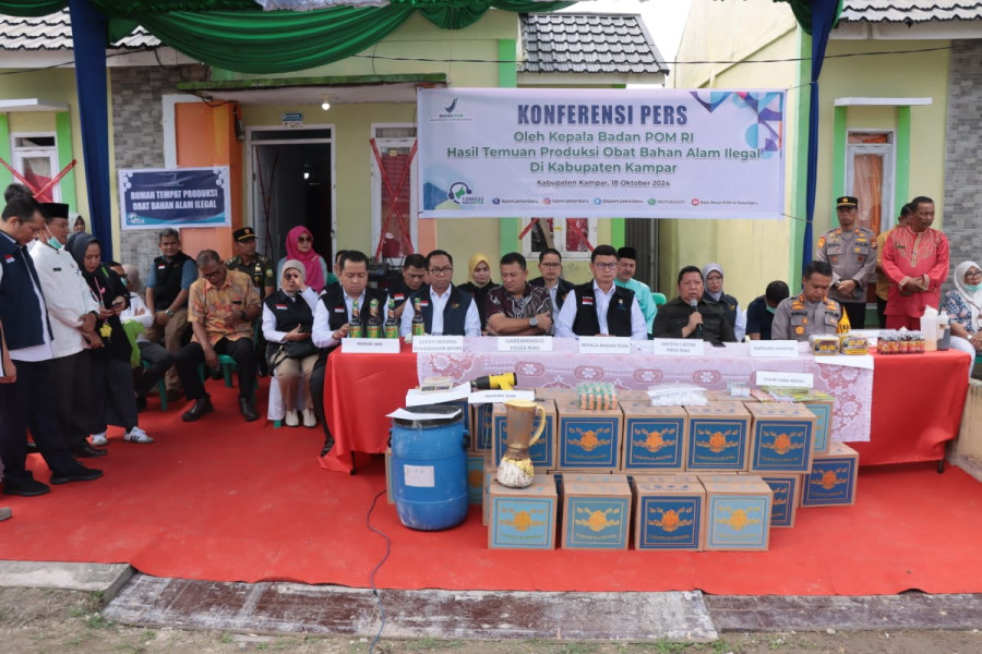 Kapolres Kampar Hadir Pers Realese BPOM RI di Desa Rimbo Panjang