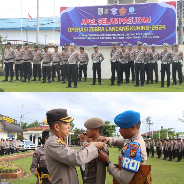 Gelar Pasukan Operasi Zebra Lancang Kuning 2024: Polres Pelalawan Siap Amankan Lalu Lintas Jelang Pelantikan Presiden