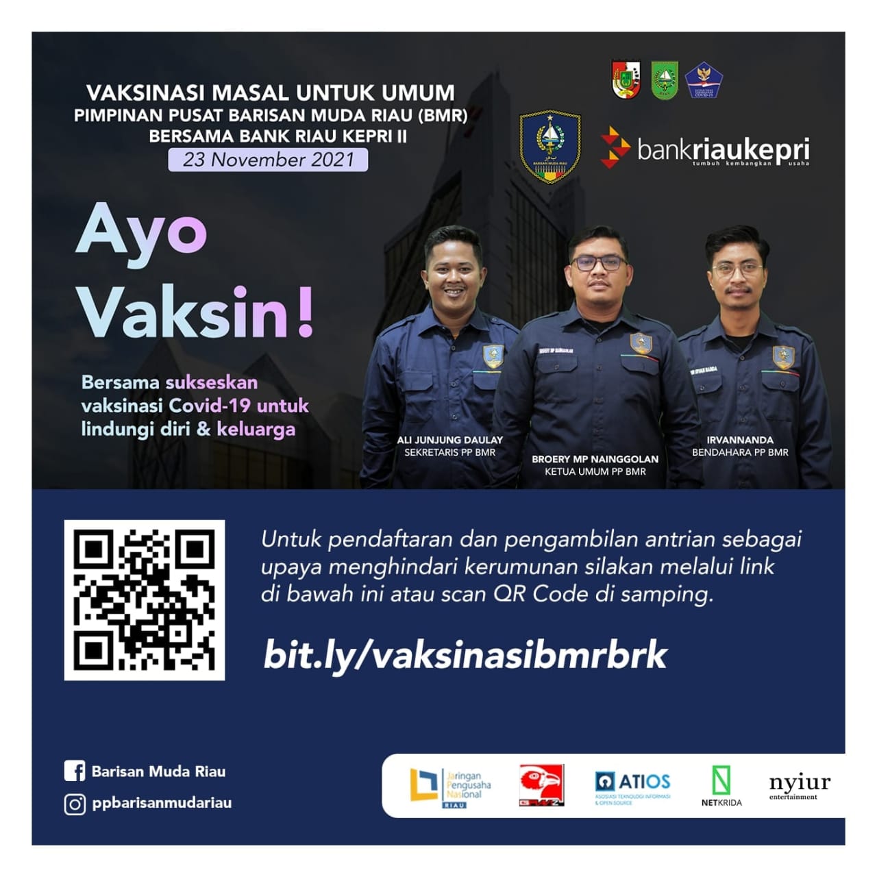 BMR & Bank Riau Kepri Kembali Gelar Vaksinasi Massal Tahap 2 Sebanayk 500 Dosis